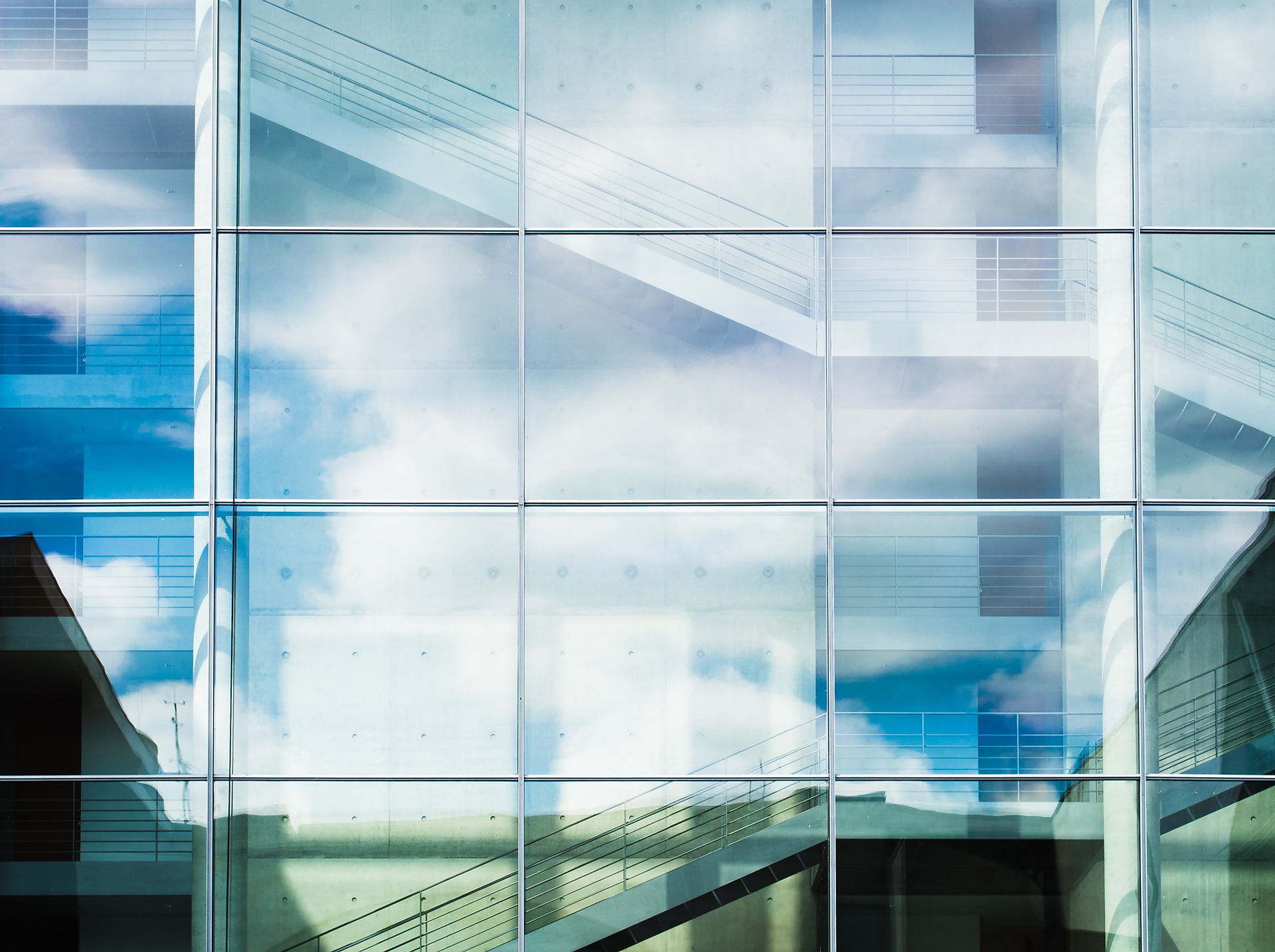 Glass facade background